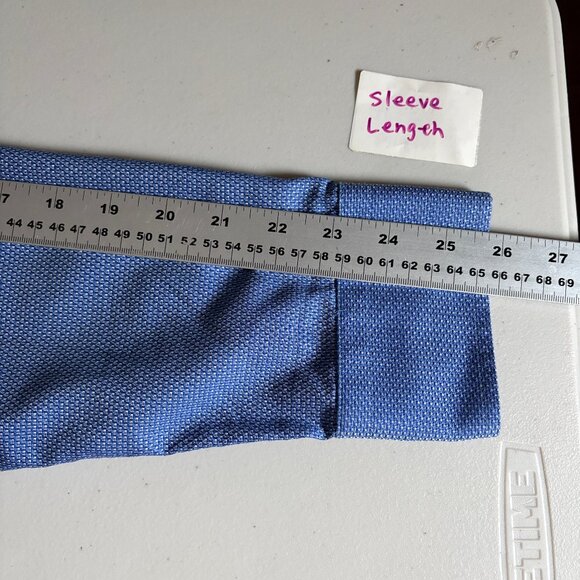 Eton Signature Twill Cotton Contemporary Button Up Shirt - Men's Size 42/16.5 - Picture 9 of 10